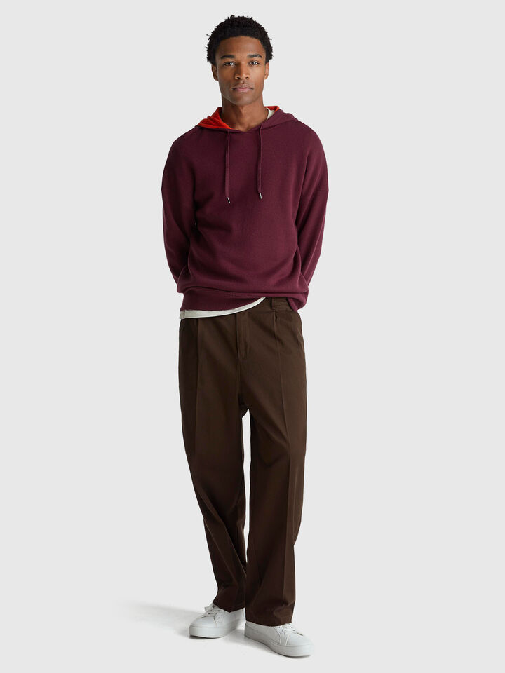 SWEATER W/HOOD Hombre image number 3